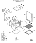 Part Location Diagram of WB63X0424 GE MAIN BACK