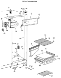 FRESH FOOD SECTION Diagram and Parts List for TFX19LJB  General Electric Refrigerator