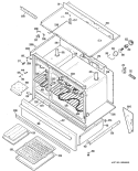 Part Location Diagram of WB49X5355 GE PNL BOTTOM