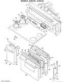 Part Location Diagram of WB24X5207 GE SWITCH SMALL OVEN