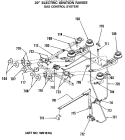 Part Location Diagram of WB24X411 GE SWITCH-THERM
