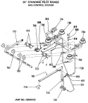 Part Location Diagram of WB29X69 GE BURNER-OVEN