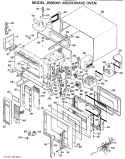 MICROWAVE OVEN Diagram and Parts List for JE88001  General Electric Microwave