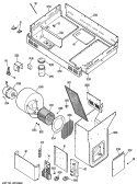 Section Diagram and Parts List for JP672B9K1  General Electric Cooktop
