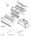 Section Diagram and Parts List for AZC706DBV1  General Electric Air Conditioner