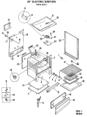 30" ELECTRIC IGNITION Diagram and Parts List for JGBP24GEJ3  General Electric Range