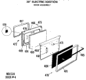 30" ELECTRIC IGNITION Diagram and Parts List for JGBP24GEJ3  General Electric Range