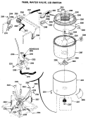 Part Location Diagram of WH45X0109 GE SPIN TUB Assembly