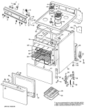 Part Location Diagram of WB56X1404 GE DOOR PANEL HA