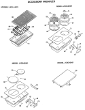 ACCESSORY MODULES Diagram and Parts List for JP672B9K3  General Electric Cooktop
