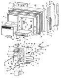 Section Diagram and Parts List for TBX22RKBL  General Electric Refrigerator