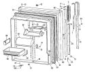 Section Diagram and Parts List for TBX22RKBL  General Electric Refrigerator