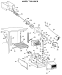 Section Diagram and Parts List for TBX22RKBL  General Electric Refrigerator