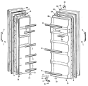 Section Diagram and Parts List for TFX19LJE  General Electric Refrigerator