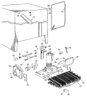 Section Diagram and Parts List for TFX19LJE  General Electric Refrigerator