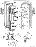 Section Diagram and Parts List for TFX20RJE  General Electric Refrigerator