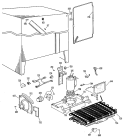 Section Diagram and Parts List for TFX20KJE  General Electric Refrigerator