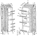 Section Diagram and Parts List for TFX20KJF  General Electric Refrigerator