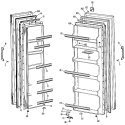 Section Diagram and Parts List for TFX19LJF  General Electric Refrigerator
