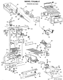 FREEZER SECTION Diagram and Parts List for TFX20RJF  General Electric Refrigerator