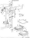 FRESH FOOD SECTION Diagram and Parts List for TFX20RJF  General Electric Refrigerator