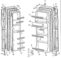 Section Diagram and Parts List for TFX20DJF  General Electric Refrigerator