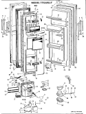 Section Diagram and Parts List for TFX22RJF  General Electric Refrigerator