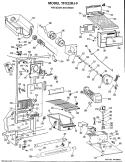FREEZER SECTION Diagram and Parts List for TFX22RJF  General Electric Refrigerator