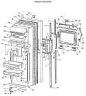 FRESH FOOD DOOR Diagram and Parts List for TFX24FJF  General Electric Refrigerator