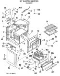 Part Location Diagram of WB18X0306 GE HARNESS