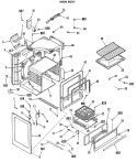 MAIN BODY Diagram and Parts List for JGBS15GEK3  General Electric Range