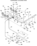 ELECTRIC IGNITION - GAS CONTROL SYSTEM Diagram and Parts List for JGBS15GEK3  General Electric Range
