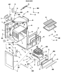 MAIN BODY Diagram and Parts List for JGBS15GPK1  General Electric Range