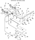 ELECTRIC PILOT - GAS CONTROL SYSTEM Diagram and Parts List for JGBS15GPK1  General Electric Range