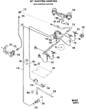 Part Location Diagram of WB02X9365 GE BRKT-BURNER