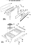 Part Location Diagram of WB62X1643 GE MAIN-TOP CHROME