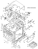 UPPER OVEN PARTS Diagram and Parts List for JKP48G*K2  General Electric Wall Oven