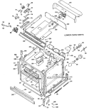 LOWER OVEN PARTS Diagram and Parts List for JKP48G*K2  General Electric Wall Oven