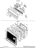 CONTROL Diagram and Parts List for JKP07G*J4  General Electric Wall Oven