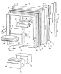 Section Diagram and Parts List for TBX25RLBR  General Electric Refrigerator