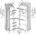 Section Diagram and Parts List for TFX19LKB  General Electric Refrigerator
