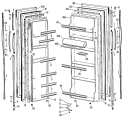 Part Location Diagram of WR78X7903 GE O D PANEL FF