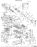 FREEZER SECTION Diagram and Parts List for TFX24EKB  General Electric Refrigerator