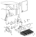 Section Diagram and Parts List for TFX24RKB  General Electric Refrigerator