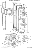 Part Location Diagram of WR71X1755 GE SHELF DR MODULE Assembly