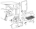 Section Diagram and Parts List for TFX27FKC  General Electric Refrigerator