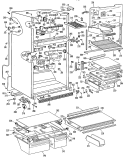 Section Diagram and Parts List for TBX19ZKBR  General Electric Refrigerator