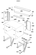 CABINET Diagram and Parts List for APS12DBV2  General Electric Air Conditioner
