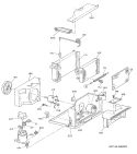 Part Location Diagram of WJ53X0203 GE WJ53X208