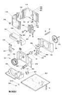 Part Location Diagram of WJ71X2249 GE LOUVER HOLDER PLATE